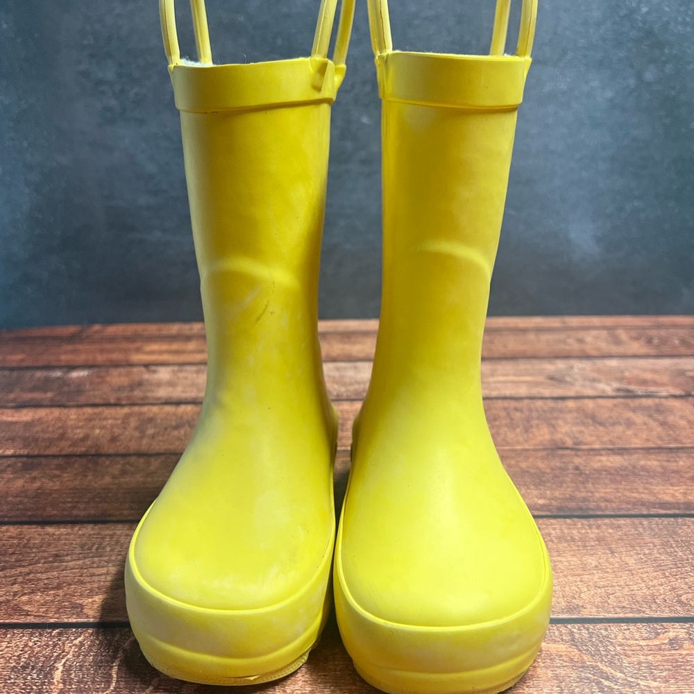 Pale Yellow Rain Boots